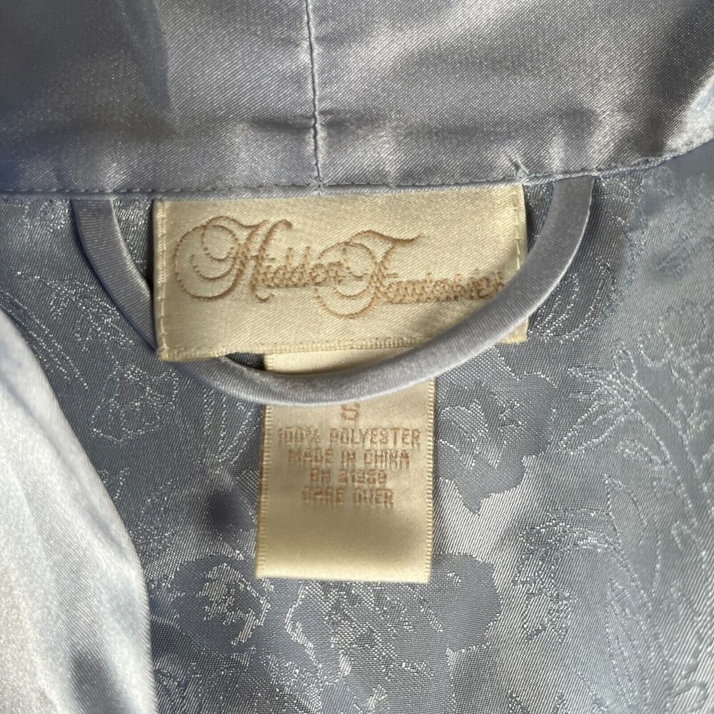LADIES/WOMENS HIDDEN FANTASIES PURPLE/LIGHT BLUE ROBE/LINGERIE - SIZE SMALL - Picture 3 of 4